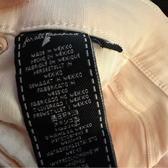 NWOT 7 For All Mankind High Waist Ankle Stretch Jean in Light Pink 30 Excellent! - Picture 8 of 10